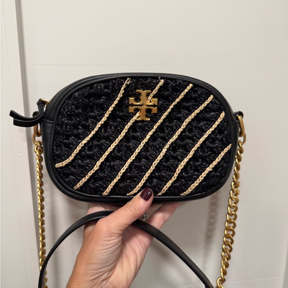 Tory Burch Black and Gold Crossbody Bag